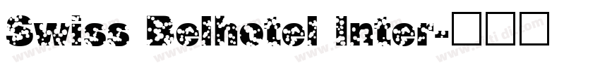 Swiss Belhotel Inter字体转换